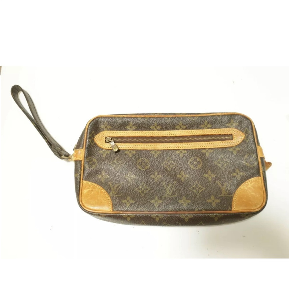 authentic LV Monogram Marly Dragonne GM Clutch - Picture 13 of 14